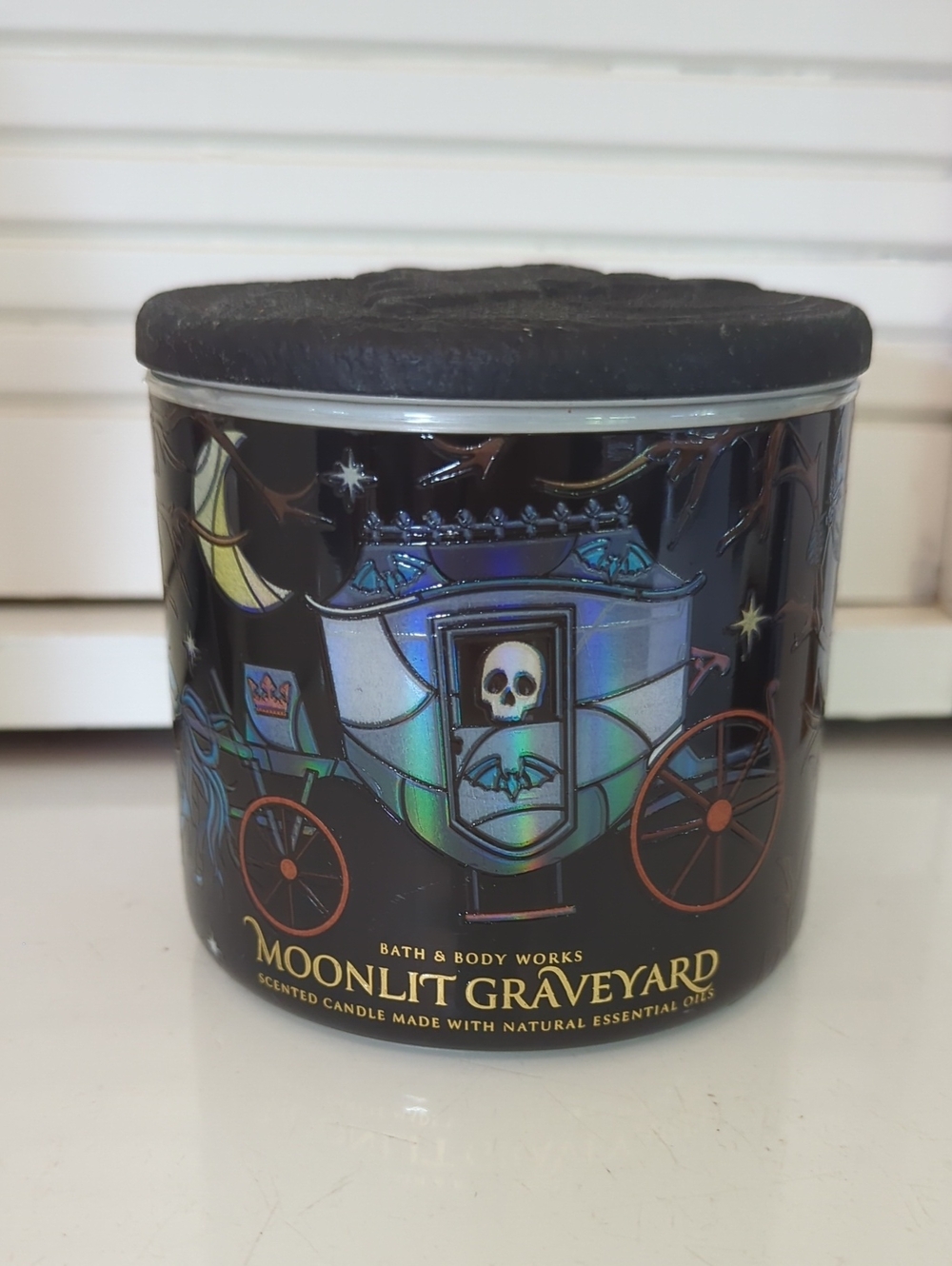 Bath & Body Works Halloween Moonlit Graveyard 3 Wick Candle